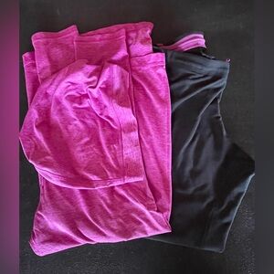 Nike Black and Pink Dri-Fit Shorts